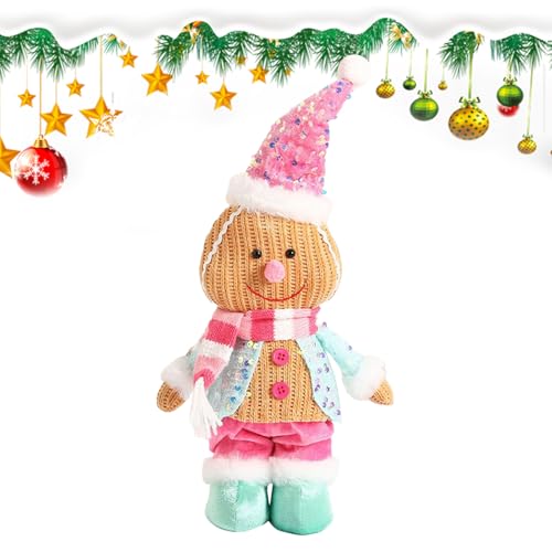 Gingerbread Man Plüschtier - Weihnachtsschmuck Plüsch - Kuschelig Weicher Niedlicher Dekostoff Für Wohnzimmer Schlafzimmer Kinderzimmer Sofa Gingerbread Man Plüschtier - Weihnachtsschmuck Plüsch - Kuschelig Weicher Niedlicher Dekostoff Für Wohnzimmer Schlafzimmer Kinderzimmer Sofa von Generic