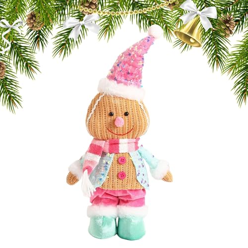 Gingerbread Plüsch - Weihnachts Plüschtier Lebkuchenmännchen,Kuschelig Weicher Niedlicher Dekostoff Für Wohnzimmer Schlafzimmer Kinderzimmer Sofa Gingerbread Plüsch - Weihnachts Plüschtier Lebkuchenmännchen,Kuschelig Weicher Niedlicher Dekostoff Für Wohnzimmer Schlafzimmer Kinderzimmer Sofa von Generic