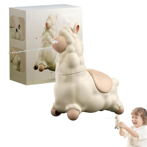 Giocattolo a Forma di lama Che Sputa,Giocattolo ad Acqua a Forma di lama Che Sputa gira,Spruzzatore d'acqua interattivo a Forma di Alpaca,Irrigatore a spinta,Graziosa pistola ad Acqua per esterni (1) von Generic