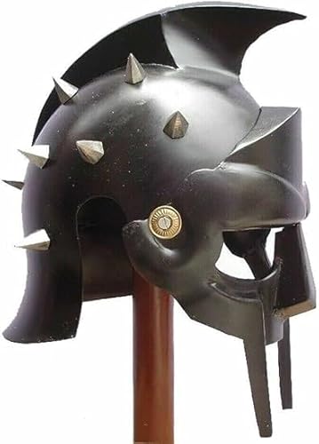 Gladiator-Maske Mad-Villain 18G Mild Steel Face Armor Replik Mittelalterliche handgeschmiedete Sca Larp New Edition Tolles Geschenk für nautische Liebhaber Gladiator-Maske Mad-Villain 18G Mild Steel Face Armor Replik Mittelalterliche handgeschmiedete Sca Larp New Edition Tolles Geschenk für nautische Liebhaber von Generic