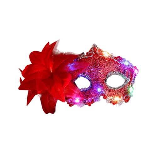 Glänzend Maskerade Maske Damen und Herren Vintage Gesichtsmaske Abschlussball Maske Cosplay Kostüm Augenmaske für Mottoparty, Halloween, Karneval, Maskenball von Generic