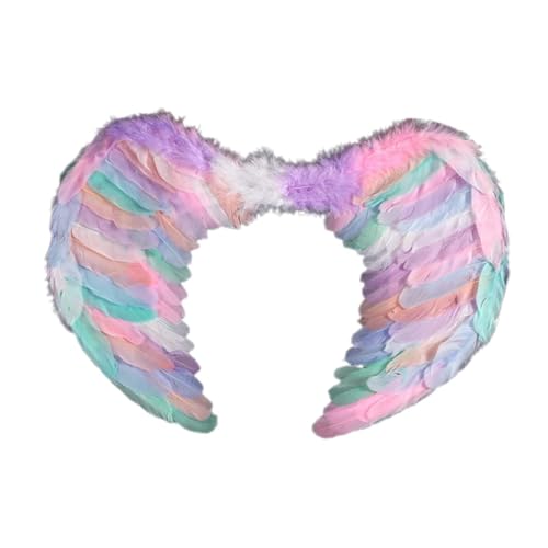 GlamWing Festlicher Engel Kostüm-Accessoire mit verstellbaren Trägern, perfekt für Karneval und Mottopartys Zsh431 (Multicolour, One Size) von Generic