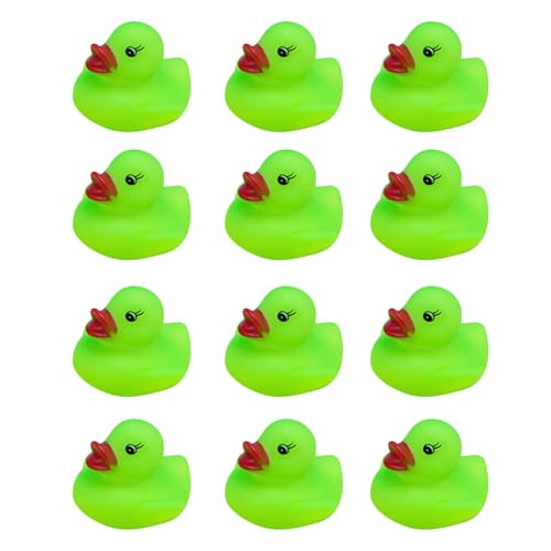 Glow in the Dark Rubber Enten - Mini blinkende Gummienten Enten | Leuchtende Badespielzeug,Stress-Spielzeug,Leuchtspielzeug,Badespielzeug für Kinder, Zubehör für die von Generic