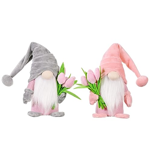 Gnom Zwerg Plüschpuppen, 2pcs Frühlings -Tulpen Sommer GNOME Plüsch Spielzeugpuppen für Hausküchendekoration Ornament Dekor Dekor Gnom Zwerg Plüschpuppen, 2pcs Frühlings -Tulpen Sommer GNOME Plüsch Spielzeugpuppen für Hausküchendekoration Ornament Dekor Dekor von Generic