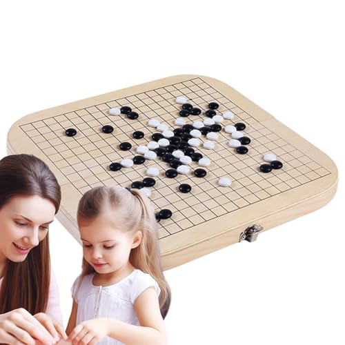 Go Game Set - Faltbares Brettspiel -Set, Go Game Foldable, Schwarz -Weiß -Schach -Schachteile, Kinder Puzzle -Brettspielspielzeuggeschenke, klassisches Strategiespiel für alle Altersgruppen, Go Game Set - Faltbares Brettspiel -Set, Go Game Foldable, Schwarz -Weiß -Schach -Schachteile, Kinder Puzzle -Brettspielspielzeuggeschenke, klassisches Strategiespiel für alle Altersgruppen, von Generic