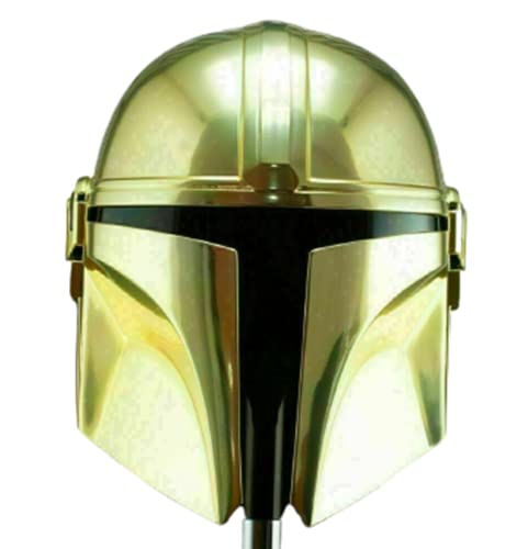 Generic Golden Mandalorian Helm Mittelalter Stahl Rüstung Bobafett Starwars Helm LARP Kampf Rollenspiel Kostüm Generic Golden Mandalorian Helm Mittelalter Stahl Rüstung Bobafett Starwars Helm LARP Kampf Rollenspiel Kostüm von Generic