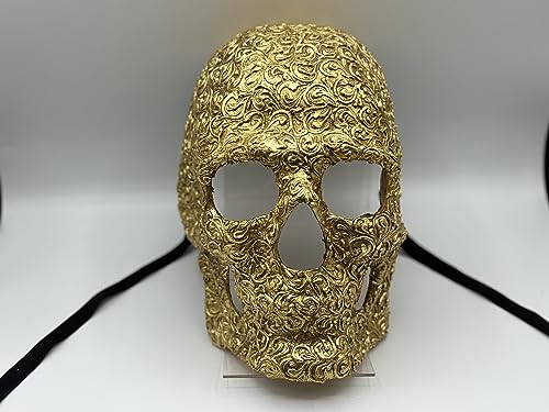 Goldene Totenkopf-Maske, Halloween-Totenkopf-Mas von Generic