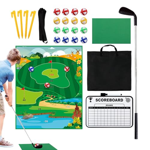 Golf Chipping-Spiel | Trainingsmatte am Putt Golf für – Interaktive Klebe-Trainingsmatte mit Club-Ausrüstung für Anfänger Erwachsene Geburtstage von Generic