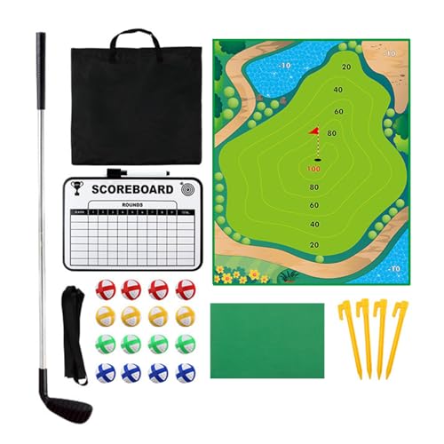 Golf Chipping-Spiel | Trainingsmatte am Putt Golf für – interaktive und spielerische Trainingsausrüstung mit Club und Putting Green für Innen, Zuhause von Generic