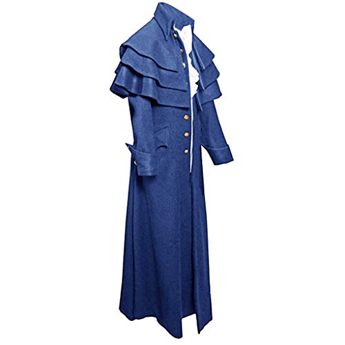 Gothic Kostüm Herren, Steampunk Herren Kostüm, Viktorianischen Retro Mittellang Mantel Punk Jacke Fasching Karneval Cosplay Kostüm Smoking Jacke Uniform Schwarz Smoking Für Karneval Fasching Gothic Kostüm Herren, Steampunk Herren Kostüm, Viktorianischen Retro Mittellang Mantel Punk Jacke Fasching Karneval Cosplay Kostüm Smoking Jacke Uniform Schwarz Smoking Für Karneval Fasching von Generic