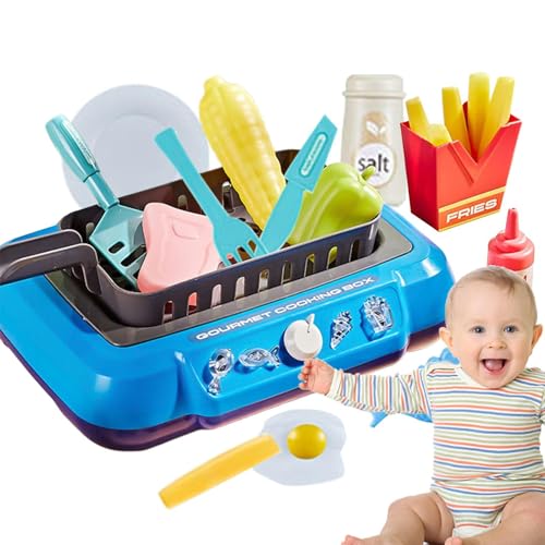 Gourmet Cooking Box Toy - Koch so, als würde man Küchenset spielen, Kinder kulinarische Werkzeuge | Realistische Kochutensilien für Kleinkinder, Spielen von Küchenzubehör, lustige Rollenspiele Food Bo Gourmet Cooking Box Toy - Koch so, als würde man Küchenset spielen, Kinder kulinarische Werkzeuge | Realistische Kochutensilien für Kleinkinder, Spielen von Küchenzubehör, lustige Rollenspiele Food Bo von Generic