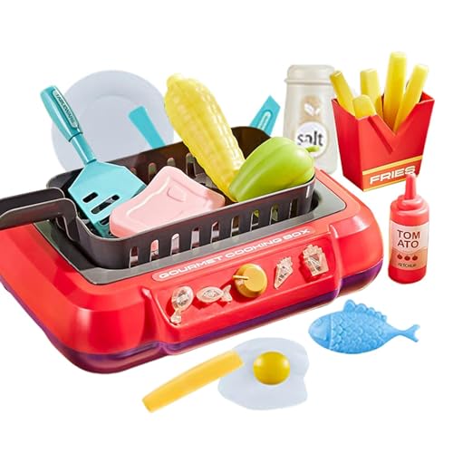 Gourmet Cooking Box Toy - Täuschen Sie Küchenspielset für Kinder, realistisches Mini -Kochgeschirrset | Kochspielzeug, Bildungskochset, Küchenutensilien für Kleinkinder, Spielen Sie Gourmet Cooking Box Toy - Täuschen Sie Küchenspielset für Kinder, realistisches Mini -Kochgeschirrset | Kochspielzeug, Bildungskochset, Küchenutensilien für Kleinkinder, Spielen Sie von Generic