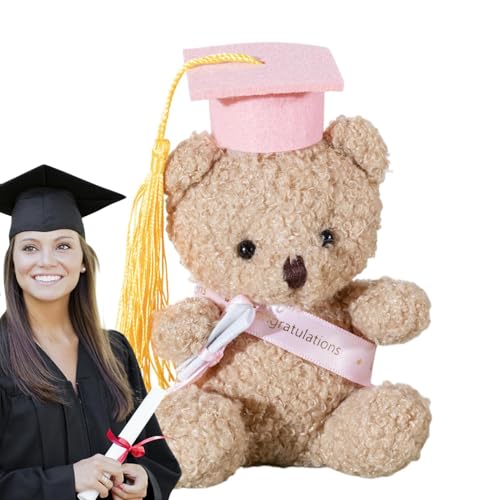 Graduation Bär Plüschtier, Graduation Bärenspielzeug - 5,1 Zoll Plüschtier mit und Zertifikat - Graduation Souvenir, Tier Desktop Ornament für den Kindergarten, Graduation Bär Plüschtier, Graduation Bärenspielzeug - 5,1 Zoll Plüschtier mit und Zertifikat - Graduation Souvenir, Tier Desktop Ornament für den Kindergarten, von Generic