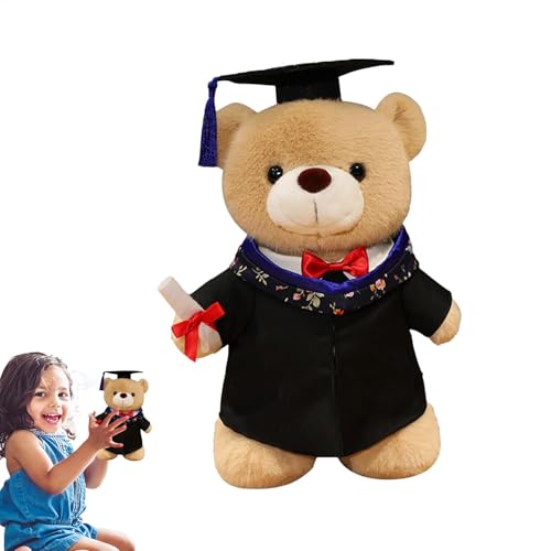 Graduation Bear Wunderschönes Spielzeug - Kleidhut und weiche luxuriöse Spielzeugzeit - süße Wurfkissen High School Wohnkultur von Generic