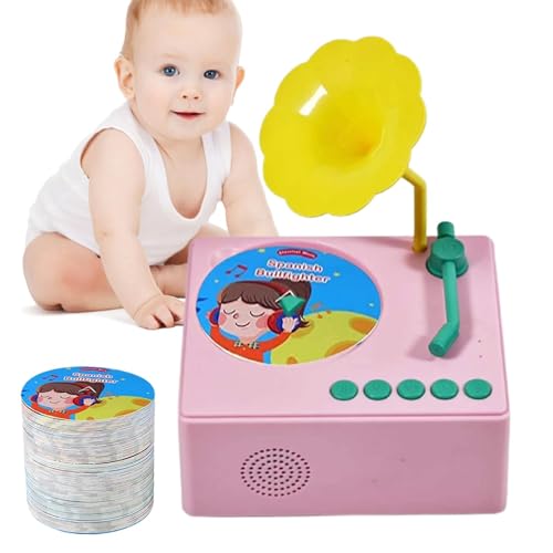 Grammophon, Phonograph Spielzeug für Kinder, sensorischer Phonograph für die musikalische Früherziehung mit 96 Karten - Musikspielbox für frühes Lernen, Spielen Grammophon, Phonograph Spielzeug für Kinder, sensorischer Phonograph für die musikalische Früherziehung mit 96 Karten - Musikspielbox für frühes Lernen, Spielen von Generic