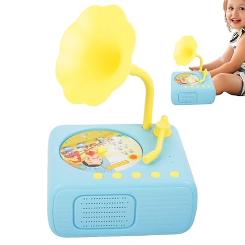 Grammophon für Kinder, Musikspieler von Geschichten für Kinder - tragbarer Grammophon mit 96 Karten, Vintage-Spielzeug für Kinder, Vorschullernspielzeug Grammophon für Kinder, Musikspieler von Geschichten für Kinder - tragbarer Grammophon mit 96 Karten, Vintage-Spielzeug für Kinder, Vorschullernspielzeug von Generic