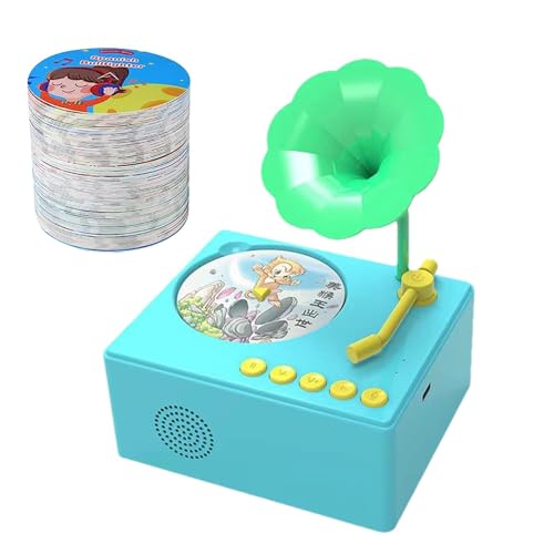 Grammophonspielzeug für Kleinkinder, Grammophon für Kinder, 96 Karten, Phonograph-Plattenspieler, Musikspielzeug für Kleinkinder – Kindergeschichtenbuch, Musik-Player mit 96 Karten, Paar Grammophonspielzeug für Kleinkinder, Grammophon für Kinder, 96 Karten, Phonograph-Plattenspieler, Musikspielzeug für Kleinkinder – Kindergeschichtenbuch, Musik-Player mit 96 Karten, Paar von Generic