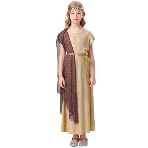 Griechisches Kinderkostüm Toga Römische Göttin Athena für Kinder Halloween Cosplay Griechisches Kostüm Set Griechisches Kinderkostüm Toga Römische Göttin Athena für Kinder Halloween Cosplay Griechisches Kostüm Set von Generic