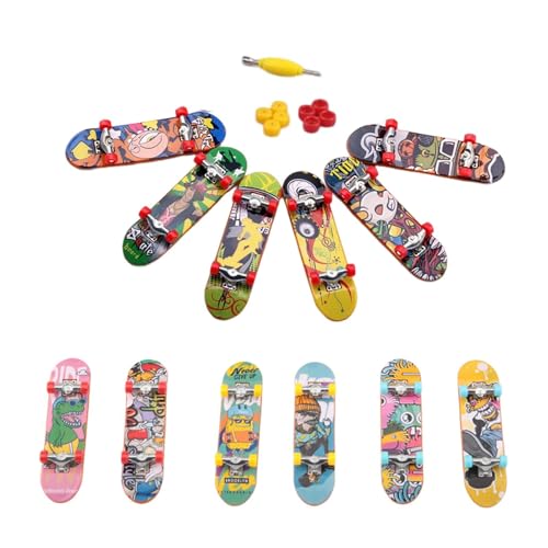 Griffbrett-Spielzeug-Set – 12-teilige Skateboards aus Legierung für Kinder, Jugendliche und Erwachsene | Mini-Skateboards, lustiges Fingerspielzeug für Partys, Spielzeug von Generic