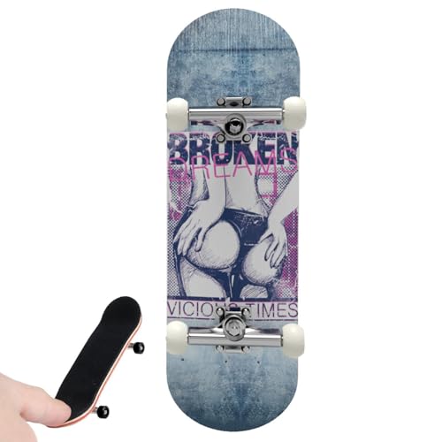Griffbretter | Spielzeug für Fingerroller mit einem Ahornholzdeck 5 Schichten, Fingerroller, Fingerboard Skateboards interaktive Finger für Skateboards Erstellen Griffbretter | Spielzeug für Fingerroller mit einem Ahornholzdeck 5 Schichten, Fingerroller, Fingerboard Skateboards interaktive Finger für Skateboards Erstellen von Generic