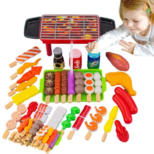 Grill-Küchenspielzeug, künstliches Essenszubehör für Rollenspiele Kinder-BBQ-Grill-Set |. Künstliches H-Lebensmittelzubehör zum Rollenspiel-Grillen |. Barbecue J mit Grillzubehör, interaktives Ki Grill-Küchenspielzeug, künstliches Essenszubehör für Rollenspiele Kinder-BBQ-Grill-Set |. Künstliches H-Lebensmittelzubehör zum Rollenspiel-Grillen |. Barbecue J mit Grillzubehör, interaktives Ki von Generic