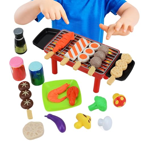 Grillset für Kinder, Grill für Kinder, realistische Kochspiele für Kinder, mit Grill für Kleinkinder, Spielzeug für Lebensmittel, Grill-Set Grillset für Kinder, Grill für Kinder, realistische Kochspiele für Kinder, mit Grill für Kleinkinder, Spielzeug für Lebensmittel, Grill-Set von Generic