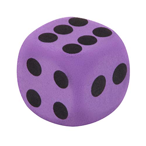 Große Würfel aus Eva-Schaumstoff, Spielunterhaltungs-Zahlenwürfel, Würfel-Kinderspielzeug, Indoor-Outdoor-Spiel, für Partys, Grillabende, Campingtreffen, mit U (Lila) von Generic