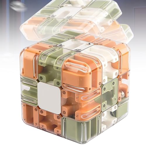 Großes 3D-Labyrinth-Würfelpuzzle, 3D-Zauberwürfel-Labyrinthballpuzzle, räumliches Wahrnehmungsspielzeug for das Gehirntraining for Stressabbau und zur Entwicklung der Logik(1pcs) von Generic