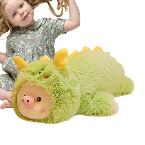 Großes Plüschtier, gewichtetes Dinosaurier-Plüschtier | Niedliches Kuschelkissen in Plüschbox | Großes Plüschtier, Plüschtiere für , Mädchen, Kinder von Generic