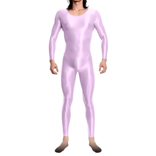 Grün Zentai Ganzkörper Overall Herren Glänzend Body Suit Metallic Jumpsuit Ganzkörperanzug Rundhals Zentai Suit Wet Look Ganzanzug Kostüm Halloween Karneval Cosplay Suit Alien Kostüm (2-Purple, XL) Grün Zentai Ganzkörper Overall Herren Glänzend Body Suit Metallic Jumpsuit Ganzkörperanzug Rundhals Zentai Suit Wet Look Ganzanzug Kostüm Halloween Karneval Cosplay Suit Alien Kostüm (2-Purple, XL) von Generic