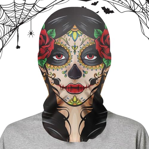 Gruselige Halloween-Maske, Horror, böser Geist, Netzmaske für Halloween-Kostüm, atmungsaktiv, realistisch, für Halloween, Cosplay, Maskerade Gruselige Halloween-Maske, Horror, böser Geist, Netzmaske für Halloween-Kostüm, atmungsaktiv, realistisch, für Halloween, Cosplay, Maskerade von Generic