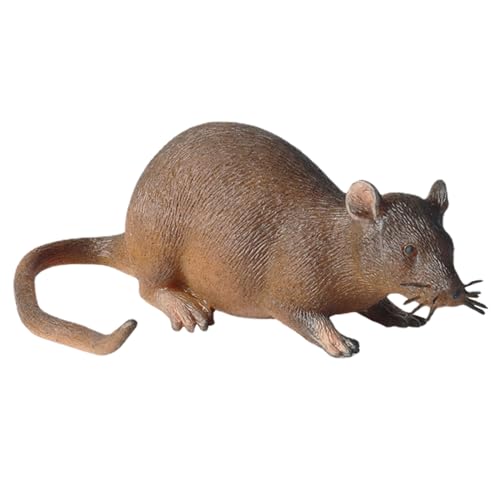 Gruselige Nager Replik - Creepy Halloween Streich Modell, Gag Figur | Spooky Ornament für Trick Einsatz, TPR Lure Zubehör Haunted House Setup Realistische Prop for Display Surprise von Generic