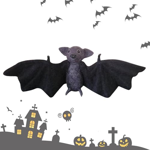 Gruselige -Plüschfigur – Plüschtier zur Dekoration von Halloween, -Dekoration, Gothic Fledermauspuppe, niedlicher -Plüsch, -Puppe Gruselige -Plüschfigur – Plüschtier zur Dekoration von Halloween, -Dekoration, Gothic Fledermauspuppe, niedlicher -Plüsch, -Puppe von Generic