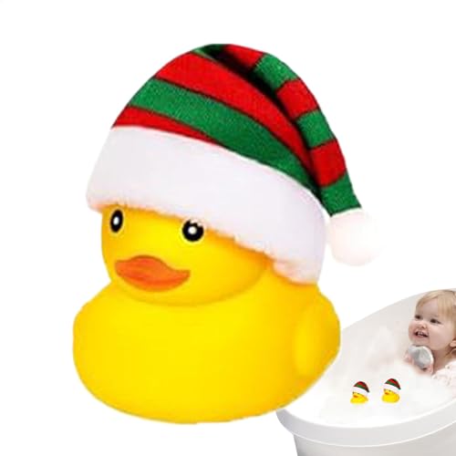 Gummienten – Niedliches Entenspielzeug mit Weihnachtsmannhut – lustige Partydekorationen, schwimmende Quietschende für tragbare Badewanne für Weihnachten, Geburtstagsfeiern Gummienten – Niedliches Entenspielzeug mit Weihnachtsmannhut – lustige Partydekorationen, schwimmende Quietschende für tragbare Badewanne für Weihnachten, Geburtstagsfeiern von Generic