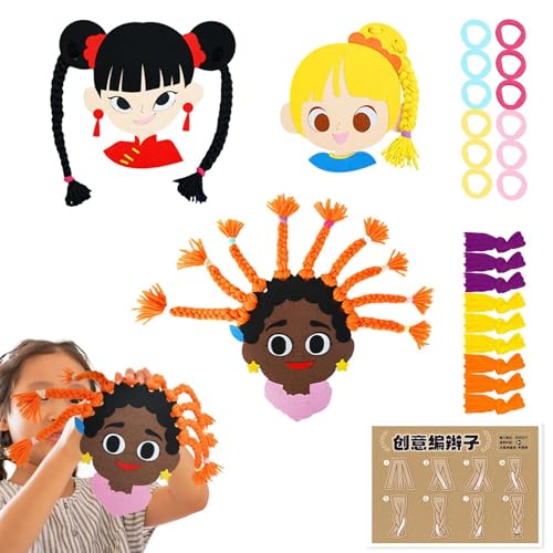 Haarweben Spielzeug für Kinder, Haarflechtspielzeug für Kinder | Sensorisches Haarflechtspielzeug für Mädchen - Sv Lernspielzeug Haarweben Spielzeug für Kinder, Haarflechtspielzeug für Kinder | Sensorisches Haarflechtspielzeug für Mädchen - Sv Lernspielzeug von Generic