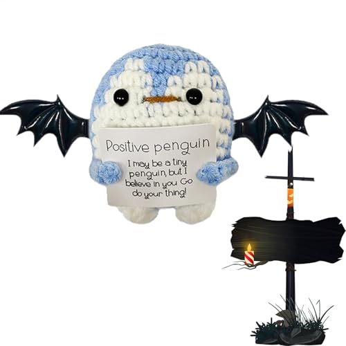 Häkelpuppe mit positiver Karte | Häkelfigur mit positiven Affirmationskarten – Figur mit positiven Affirmationskarten – Figur zur emotionalen Unterstützung, für Geburtstag, Tag von Th Häkelpuppe mit positiver Karte | Häkelfigur mit positiven Affirmationskarten – Figur mit positiven Affirmationskarten – Figur zur emotionalen Unterstützung, für Geburtstag, Tag von Th von Generic