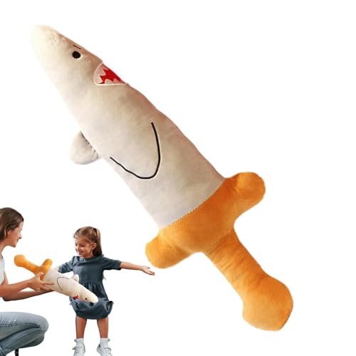 Hai-Puppen aus Plüsch für Mädchen, langes und weiches Hai-Plüschkissen, niedliche Plüschpuppe, Komfortpuppe aus Plüsch für Wohnzimmer, Schlafzimmer, Bett, Sofa Hai-Puppen aus Plüsch für Mädchen, langes und weiches Hai-Plüschkissen, niedliche Plüschpuppe, Komfortpuppe aus Plüsch für Wohnzimmer, Schlafzimmer, Bett, Sofa von Generic