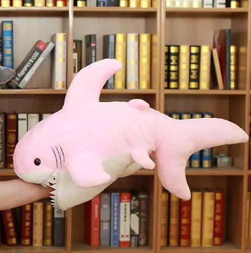 Hai-Spielzeug Plüschtier 90cm | Kuschelweicher Großer Hai für Kinder (Rosa) von Generic