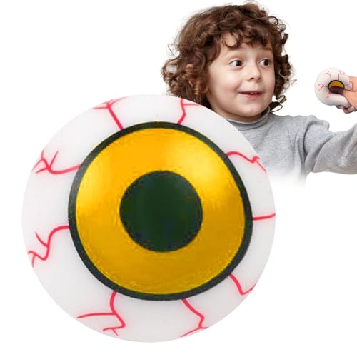 Halloween-Augapfel-Spielzeug | Halloween Augäpfel Dekorationen | Blutunterlaufenes Augapfel-Squeeze-Spielzeug, 1-teiliges Kinder-Stressspielzeug, Halloween-Karnevalsspiele, Partygeschenke von Generic