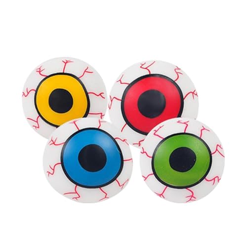 Halloween Augapfelspielzeug - Bouncy Horror Augapfel Ball, gruseliges Partyspielzeug | Elastische gefälschte Blutunterbrechungskugel, Halloween -Dekorstück, perfekt für Trickgeschenke gruselige Halloween Augapfelspielzeug - Bouncy Horror Augapfel Ball, gruseliges Partyspielzeug | Elastische gefälschte Blutunterbrechungskugel, Halloween -Dekorstück, perfekt für Trickgeschenke gruselige von Generic