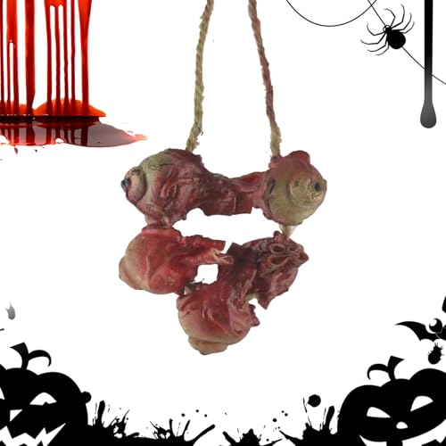 Halloween Blutige Körperteile - Blutige tote Körperteile - Halloween Blut Hand Wand Gefälschte Menschliche Hände Füße Set Gruselige Gefälschte Finger Augäpfel Horror Requisiten von Generic