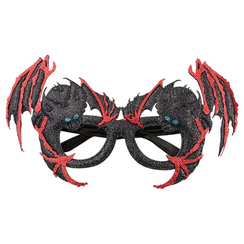 Halloween Brille für - Halloween-Brillenrahmen, Fledermausflügelbrille | Partybrille für Erwachsene, modische Halloween-Brillenrahmen Halloween Brille für - Halloween-Brillenrahmen, Fledermausflügelbrille | Partybrille für Erwachsene, modische Halloween-Brillenrahmen von Generic