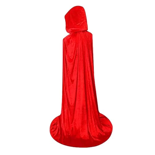Halloween Cape mit Kapuze, Halloween Mantel mit Kapuze | Voller Länge Samt Cosplay Mantel Cape | Leichtes Ganzkörper-Cosplay-Umhang Unisex Samt Mantel für Halloween für d Halloween Cape mit Kapuze, Halloween Mantel mit Kapuze | Voller Länge Samt Cosplay Mantel Cape | Leichtes Ganzkörper-Cosplay-Umhang Unisex Samt Mantel für Halloween für d von Generic