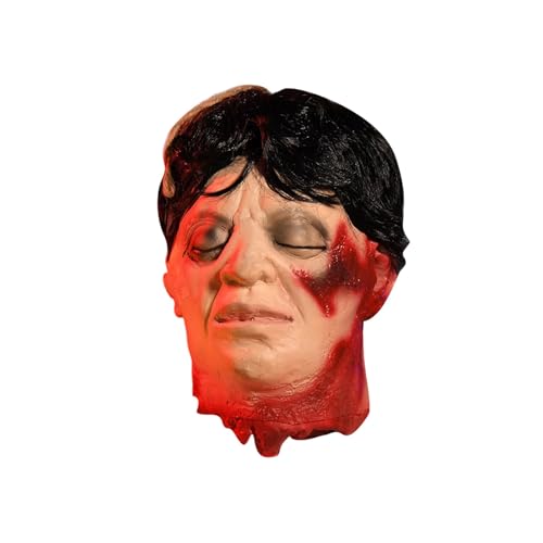 Halloween Dekoration Scary Prop Realistische Kopf Neuheit Streich Spielzeug Für Party Thema Vzm501 (Red, 30cm) von Generic