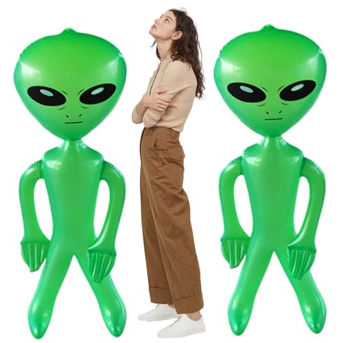 Halloween-Dekorationen 2 PCs aufblasbarer Alien 59.1 in grünem lustigen PVC stehende Außerbohrlinge Anti-Leak Party Dekor Spielzeug für Halloween-Geburtstagsfeier-Vorräte Halloween-Dekorationen 2 PCs aufblasbarer Alien 59.1 in grünem lustigen PVC stehende Außerbohrlinge Anti-Leak Party Dekor Spielzeug für Halloween-Geburtstagsfeier-Vorräte von Generic