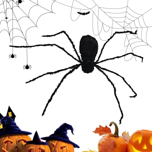 Halloween-Dekorationen mit Spinnen, riesige Halloween-Spinne | Realistische Spinne Riesenspinne Dekoration für den Außenbereich, Halloween-Zubehör, Spinne im Freien für von Generic