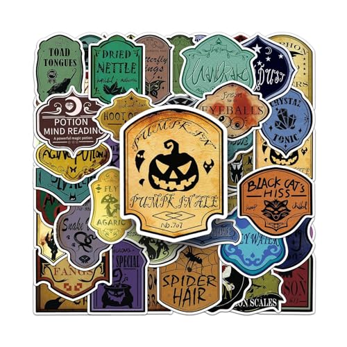 Halloween - - Dekorative Etiketten, Vintage - | Zaubertränke, erschreckende Dekorationen mit Partyatmosphäre, kreatives Scrapbooking, Flaschenanpassung Halloween - - Dekorative Etiketten, Vintage - | Zaubertränke, erschreckende Dekorationen mit Partyatmosphäre, kreatives Scrapbooking, Flaschenanpassung von Generic
