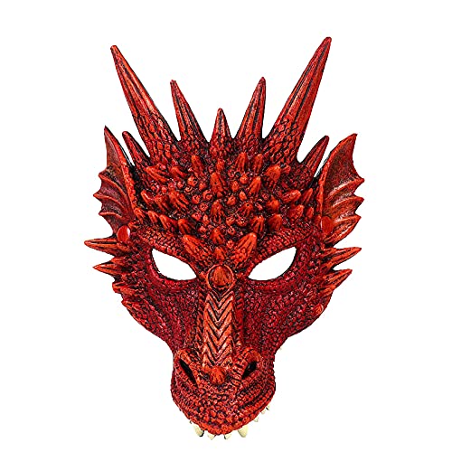 Halloween Dino Maske Realistisch Dinosaurier Plastik Masken Mask Gesichtsmaske Rot Drache Masks Halloween Accessoires Erwachsene Kinder Hallowen Costum Halloween Dino Maske Realistisch Dinosaurier Plastik Masken Mask Gesichtsmaske Rot Drache Masks Halloween Accessoires Erwachsene Kinder Hallowen Costum von Generic