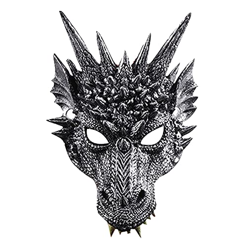 Halloween Dino Maske Realistisch Dinosaurier Plastik Masken Mask Gesichtsmaske Silber Drache Masks Halloweenmaske Erwachsene Kinder Haloween Kostüm Halloween Dino Maske Realistisch Dinosaurier Plastik Masken Mask Gesichtsmaske Silber Drache Masks Halloweenmaske Erwachsene Kinder Haloween Kostüm von Generic