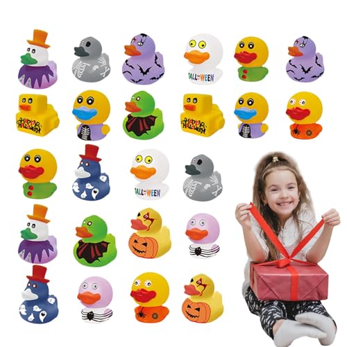 Halloween-Duck - Verschiedene Gummi-Ducks, Duschspielzeug | Halloween-Kinder 24 Stück für Make-up- oder Behandlungs-Events, Preise im Klassenzimmer, Badespaß, Dec Halloween-Duck - Verschiedene Gummi-Ducks, Duschspielzeug | Halloween-Kinder 24 Stück für Make-up- oder Behandlungs-Events, Preise im Klassenzimmer, Badespaß, Dec von Generic